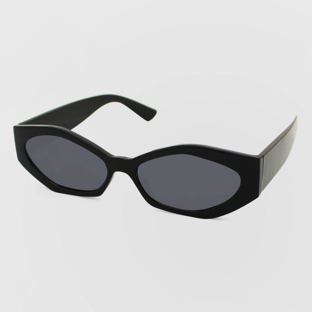 Women's Plastic Cateye Sunglasses - Wild Fable™ Black