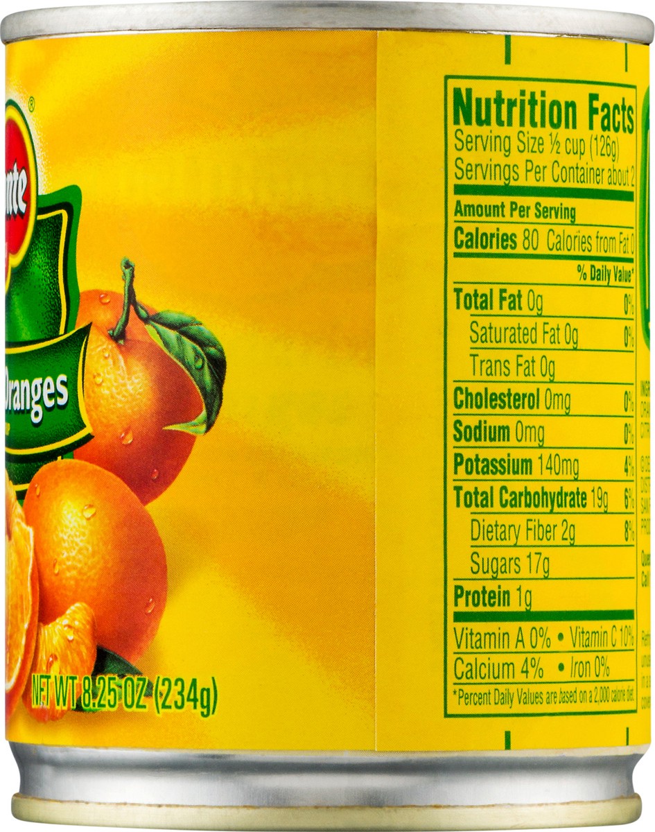 slide 6 of 9, Del Monte Mandarin Oranges in Light Syrup, 8.25 oz