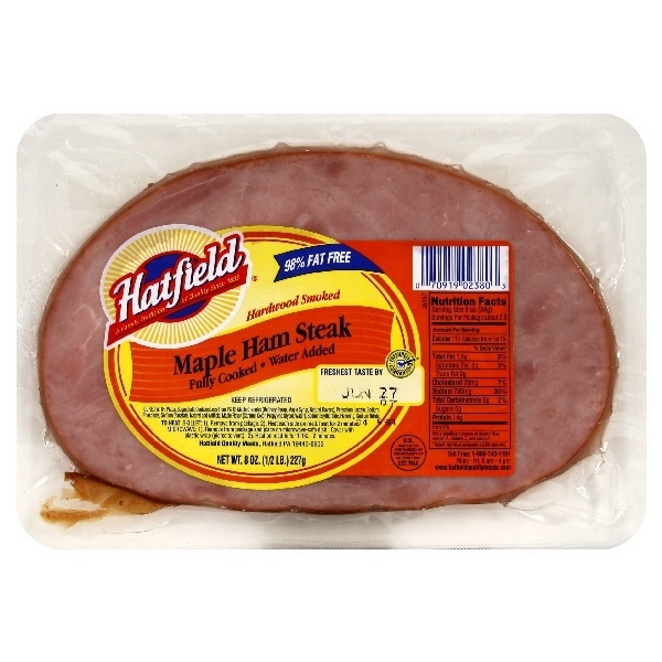 slide 1 of 1, Hatfield Maple Ham Steak, 1 ct