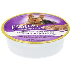Paws Happy Life Grilled Chicken Flavor in Savory Juices Dog Food 3.5 oz