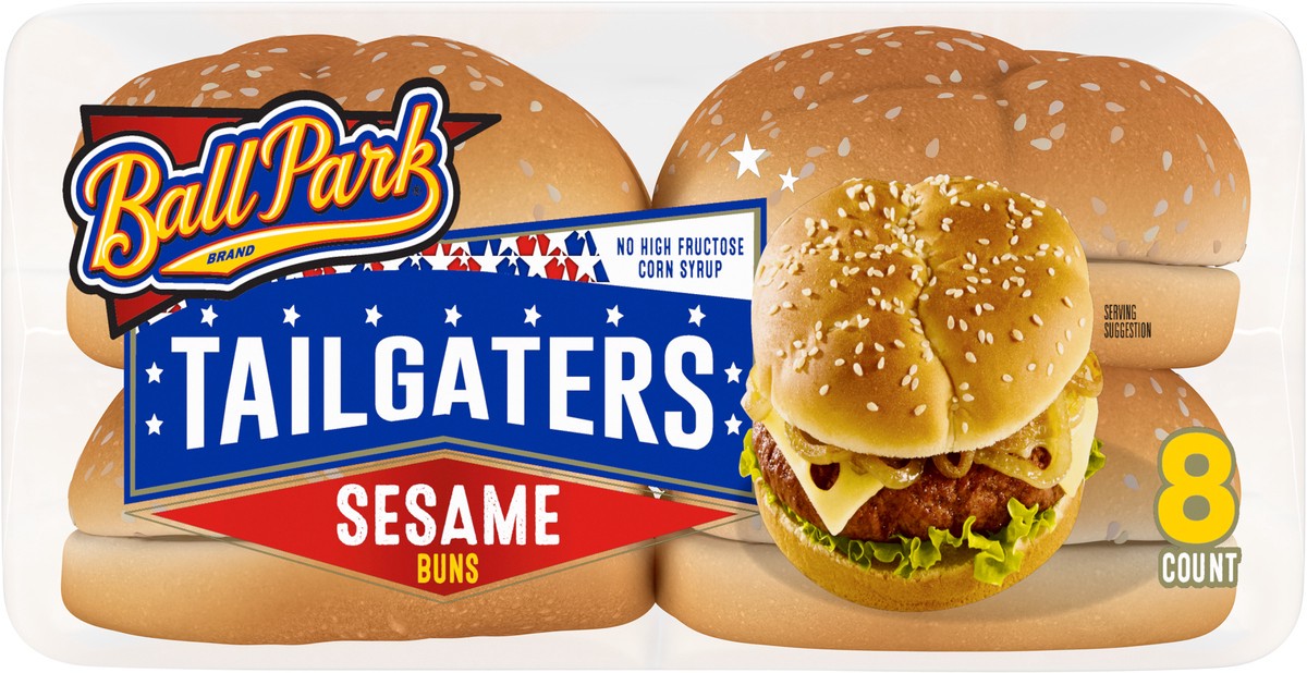 slide 10 of 11, Sara Lee Hearty & Delicious Sesame Seed Hamburger Buns, 