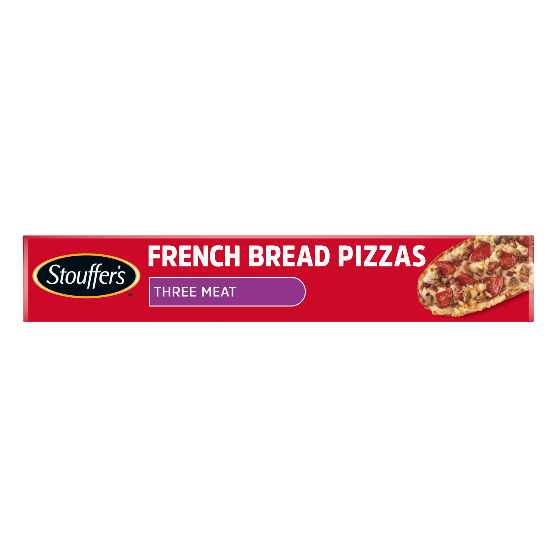 slide 6 of 7, STOUFFER'S French Bread Three Meat Frozen Pizza 12.875oz Box, 12.88 oz