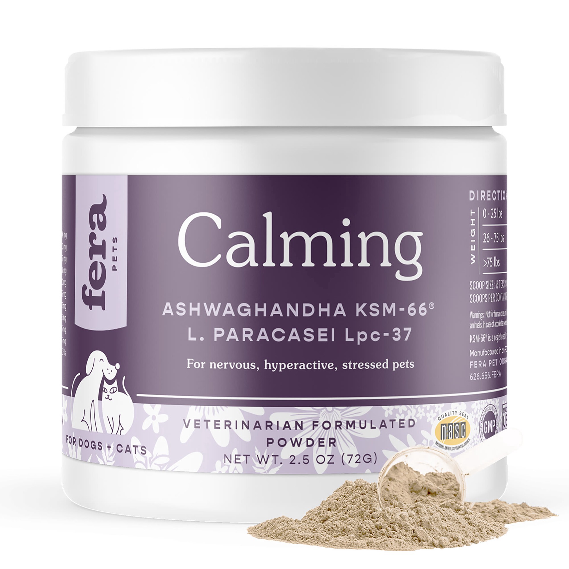 slide 1 of 1, Fera Pet Calming Support for Dogs & Cats, 2.5 oz
