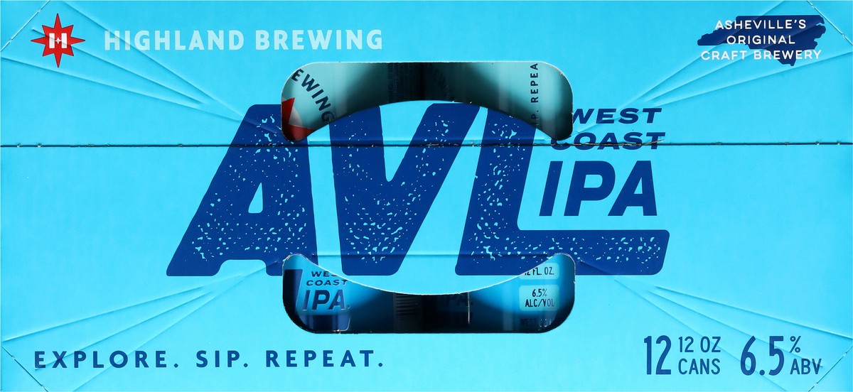 slide 6 of 11, Highland Brewing Company AVL IPA Beer 12 - 12 fl oz Cans, 12 ct