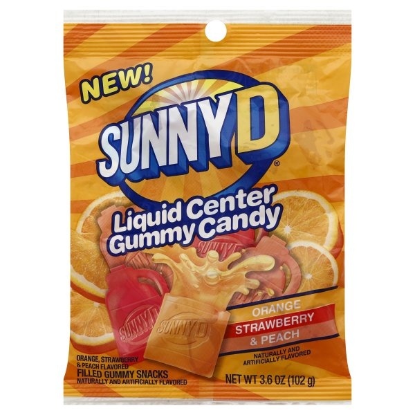 slide 1 of 1, Sunny D Gummies, 3.6 oz