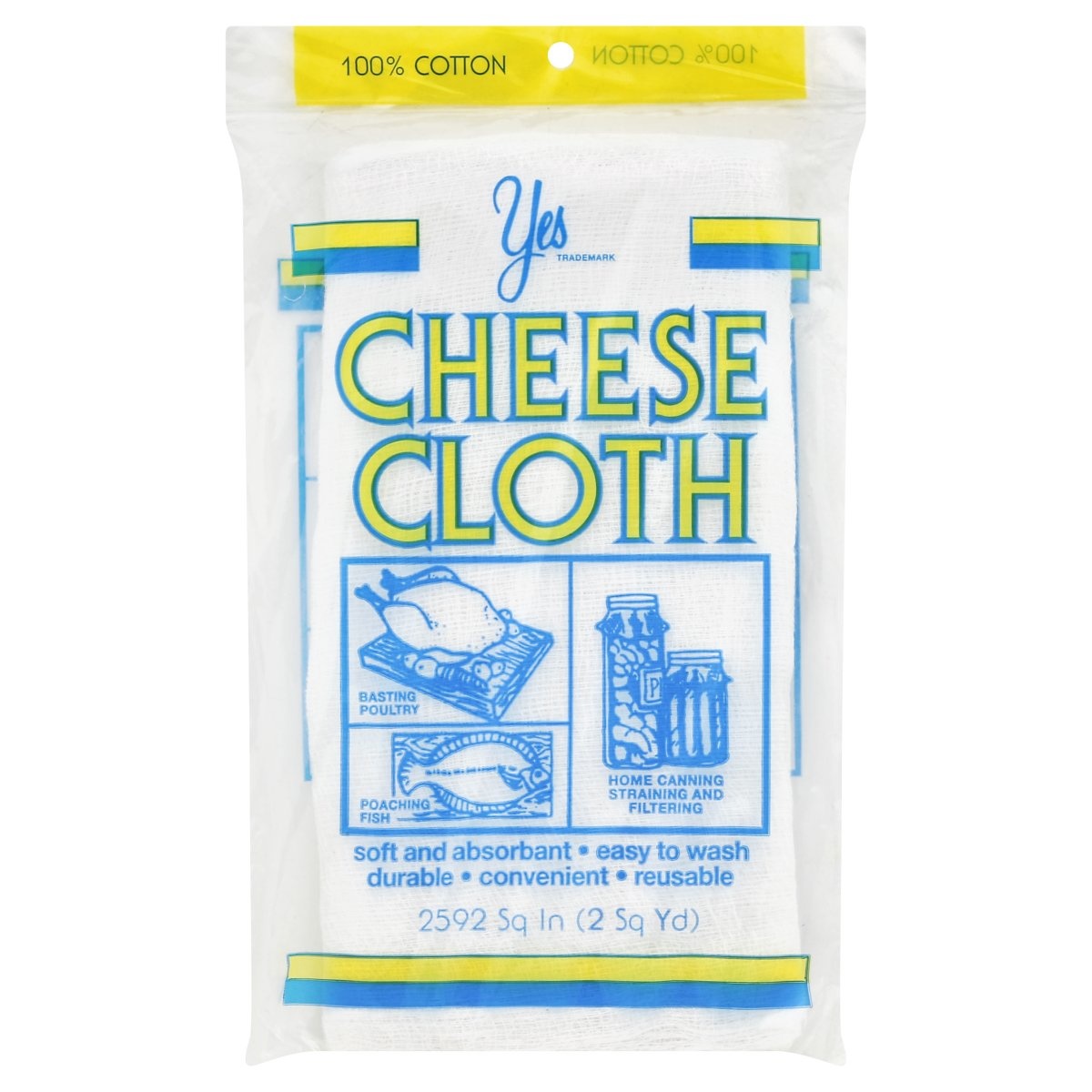 slide 1 of 3, Yes to Cheese Cloth, 1 ct