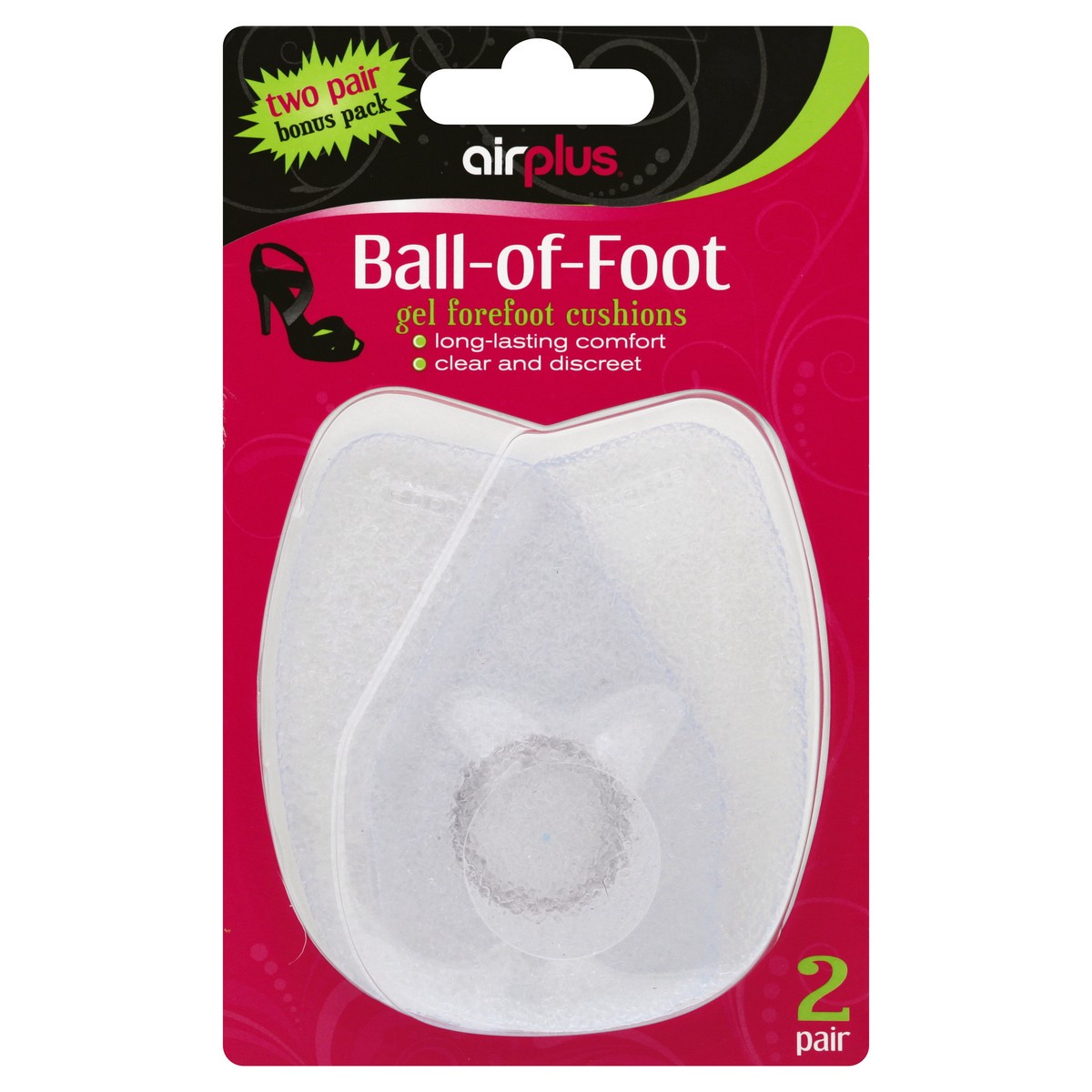 slide 5 of 6, Airplus Ball Of Foot Women's Cushion, 2 ct