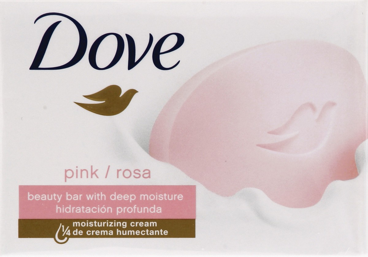 slide 6 of 6, Dove Beauty Bar Gentle Skin Cleanser Pink, 3.17 oz, 3 Bars , 3.17 oz