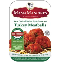 Mama Mancini's Turkey Meatballs With Slow Cooked Italian Sauce - Frozen