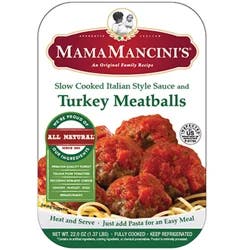 Mama Mancini's Turkey Meatballs With Slow Cooked Italian Sauce - Frozen