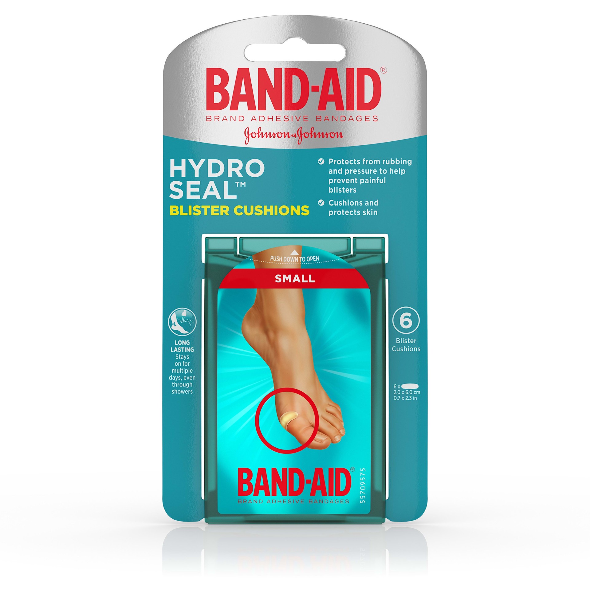 slide 4 of 5, Band-Aid Brand Hydro Seal Bandages Blister Cushion -Small, 6 ct