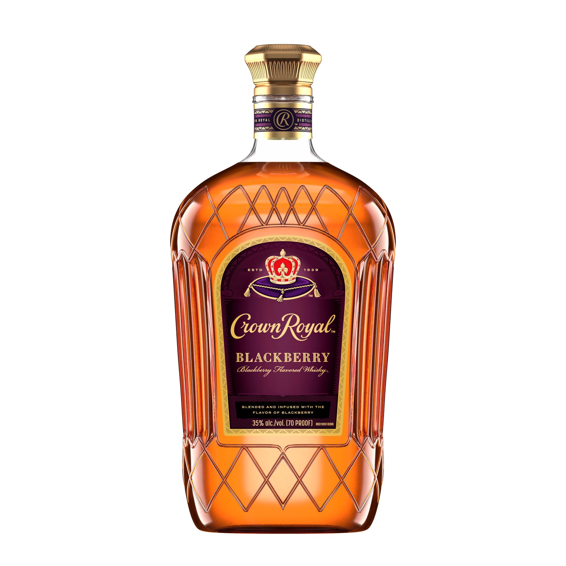 slide 1 of 9, Crown Royal Blackberry Flavored Whisky, 1.75 L, 1.75 liter