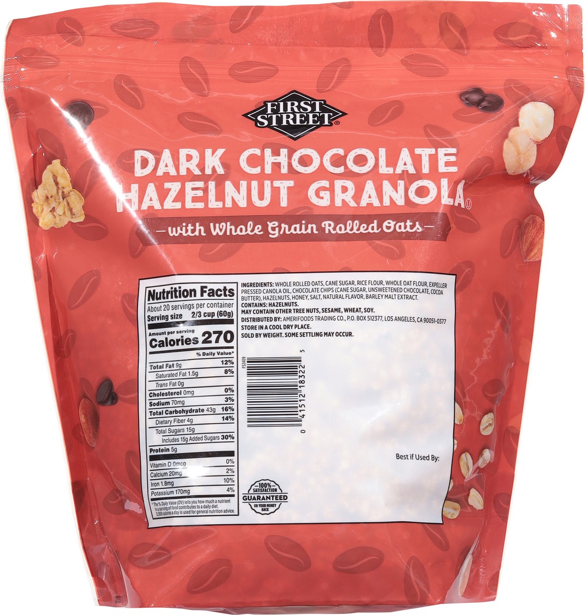 slide 8 of 14, First Street Dark Chocolate Hazelnut Granola, 42 oz