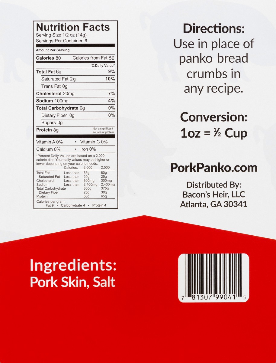 slide 2 of 9, Bacon's Heir Pork Panko 3 oz, 3 oz