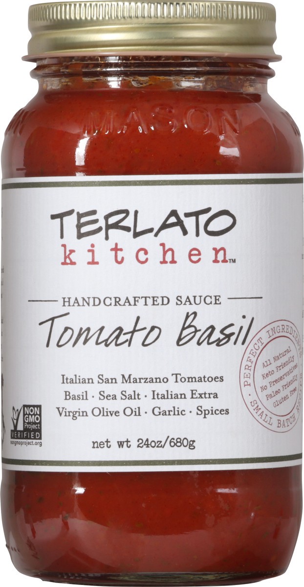 slide 10 of 12, Terlato Kitchen Tomato Basil Sauce, 24 oz