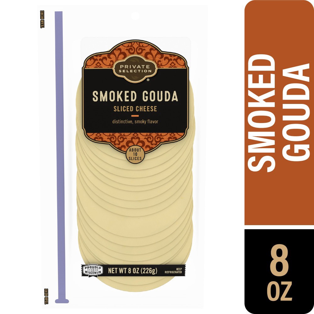slide 1 of 4, Private Selection Natural Smoked Gouda - 8 oz, 8 oz