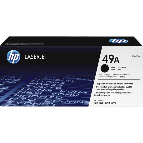 slide 5 of 7, HP 49A, Black Original Toner Cartridge (Q5949A), 1 ct