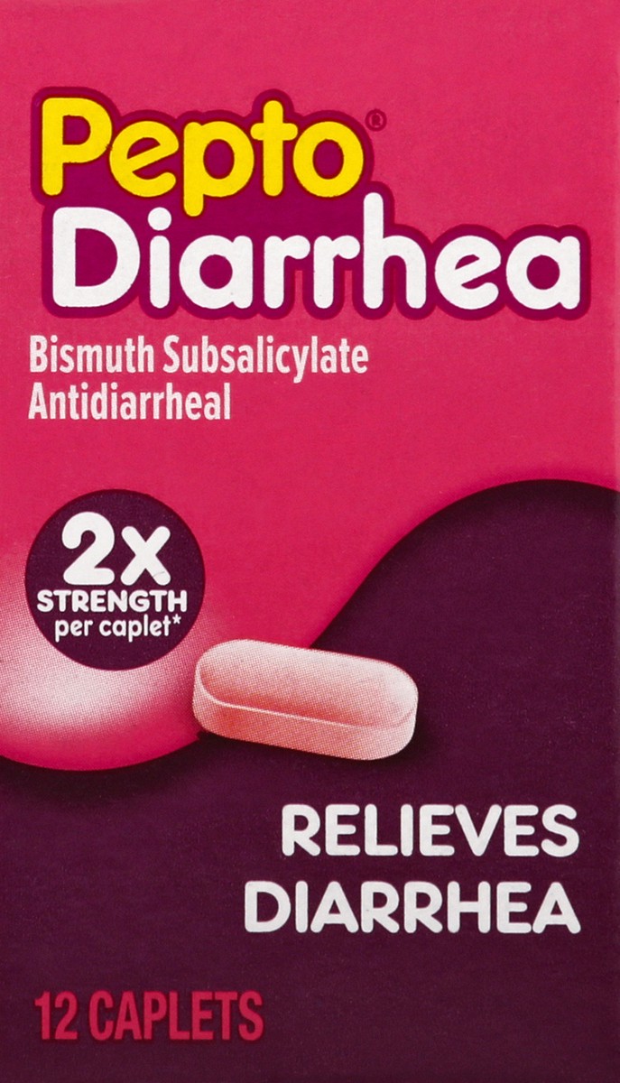 slide 4 of 10, Pepto-Bismol Pepto Bismol Caplets Diarrhea Relief 12 ea, 12 ct