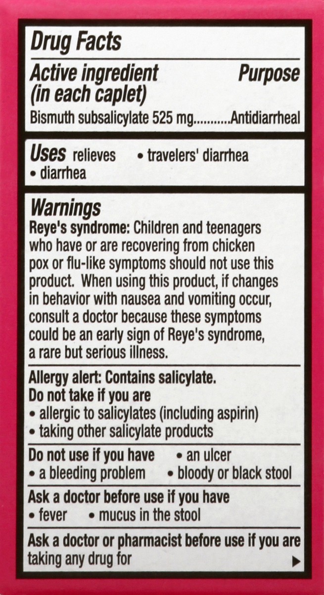 slide 5 of 10, Pepto-Bismol Pepto Bismol Caplets Diarrhea Relief 12 ea, 12 ct