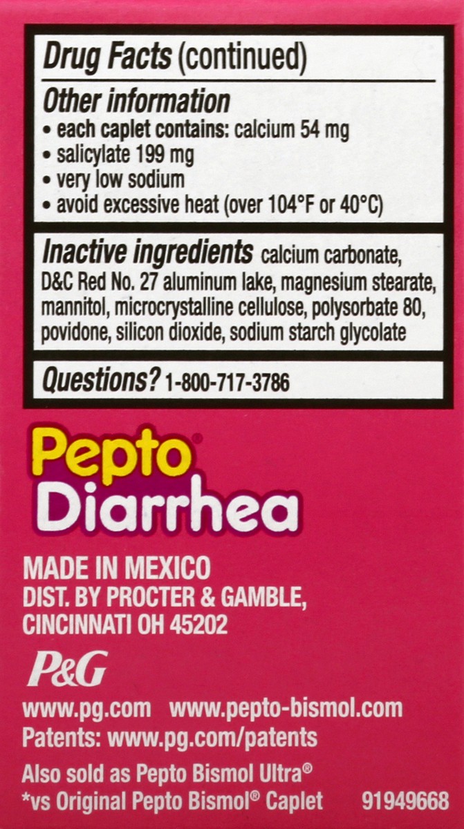 slide 7 of 10, Pepto-Bismol Pepto Bismol Caplets Diarrhea Relief 12 ea, 12 ct