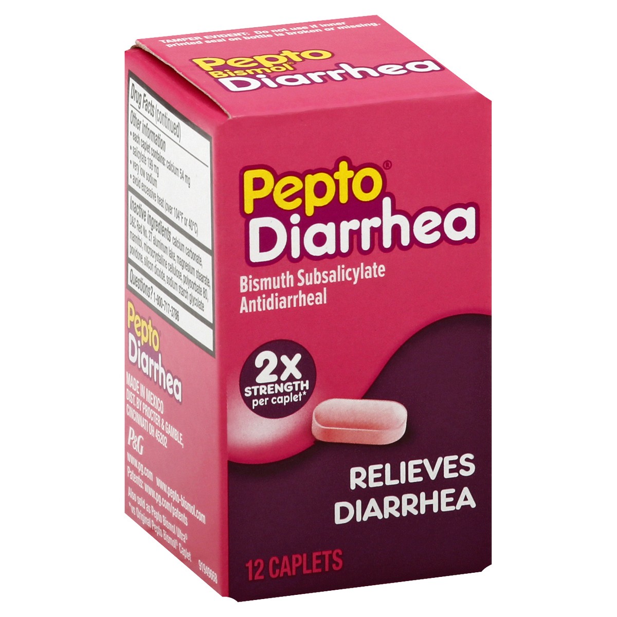 slide 8 of 10, Pepto-Bismol Pepto Bismol Caplets Diarrhea Relief 12 ea, 12 ct