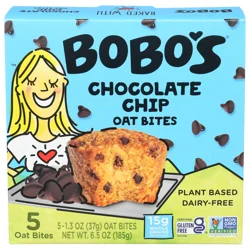 Bobo's Chocolate Chip Oat Bites 5 - 1.3 oz Oat Bites