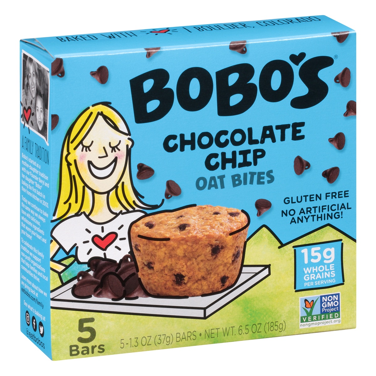 slide 2 of 10, Bobo's Chocolate Chip Oat Bites 5 - 1.3 oz Oat Bites, 5 ct