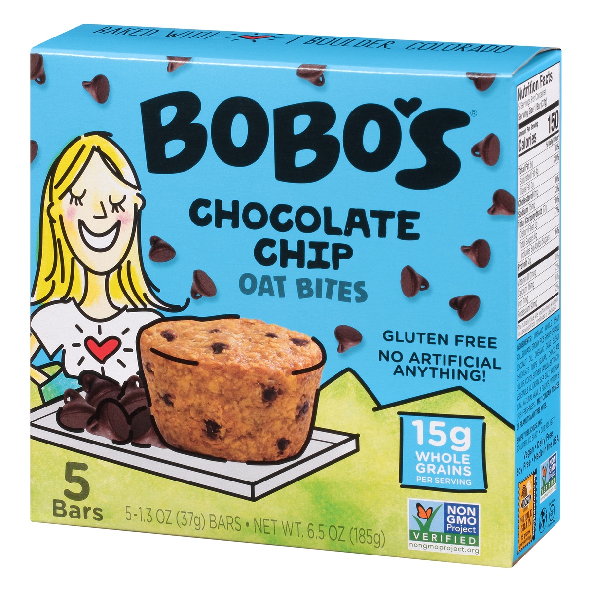 slide 10 of 10, Bobo's Chocolate Chip Oat Bites 5 - 1.3 oz Oat Bites, 5 ct