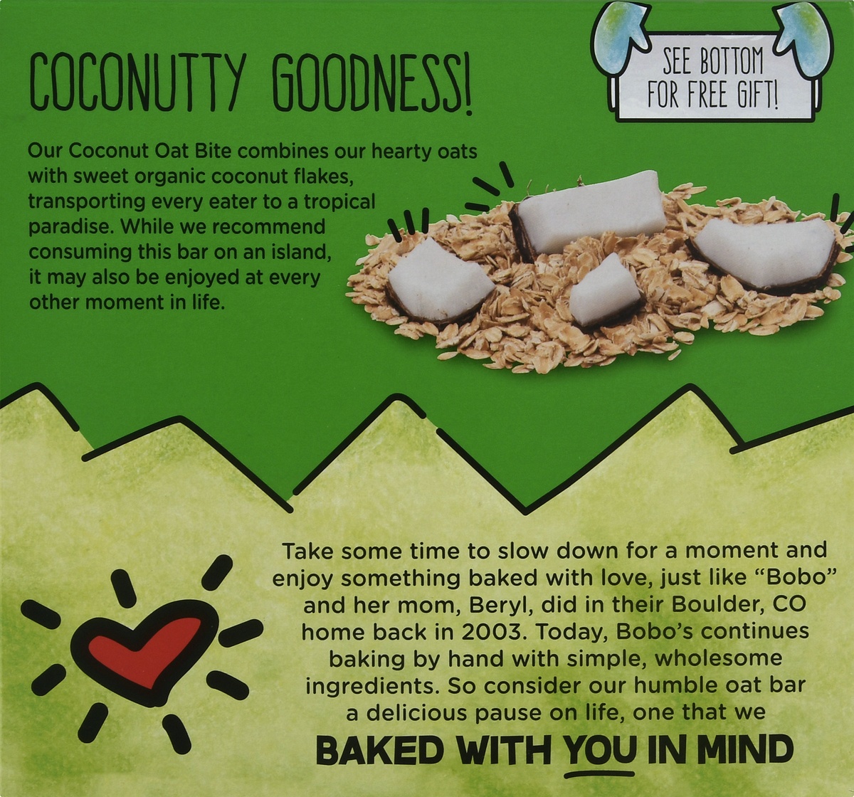 slide 10 of 10, Bobo's Coconut Oat Bites, 5 ct