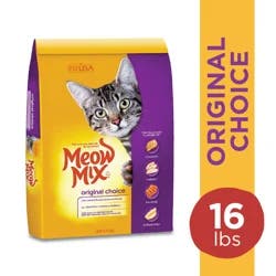 Meow Mix Original Choice Dry Cat Food, 16 lb Bag