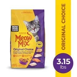 Meow Mix Original Choice Dry Cat Food, 3.15lb bag