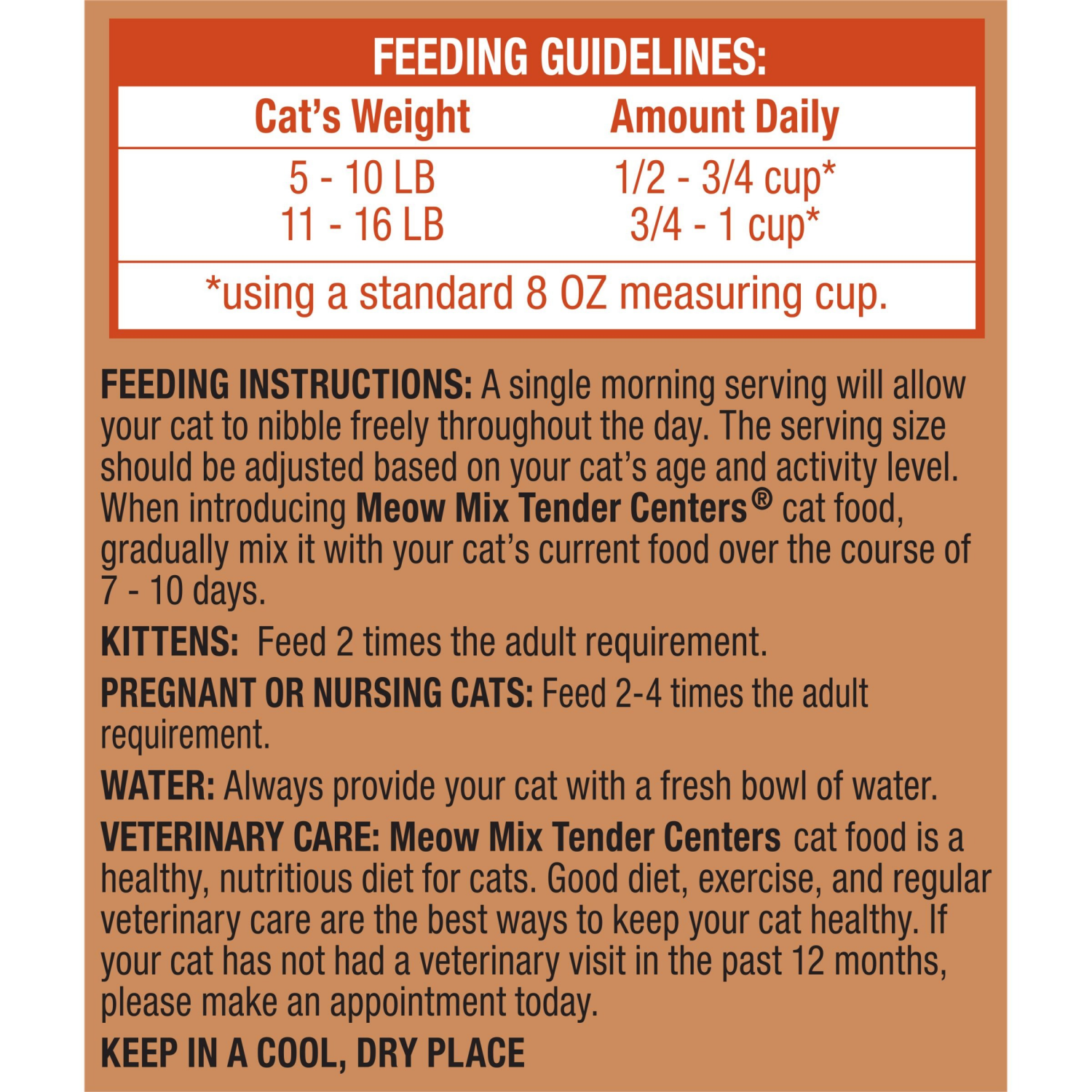 slide 7 of 7, Meow Mix Tender Centers Dry Cat Food With Vitality Bursts Salmon & Turkey Flavors, 3 Pound Bag, 48 oz