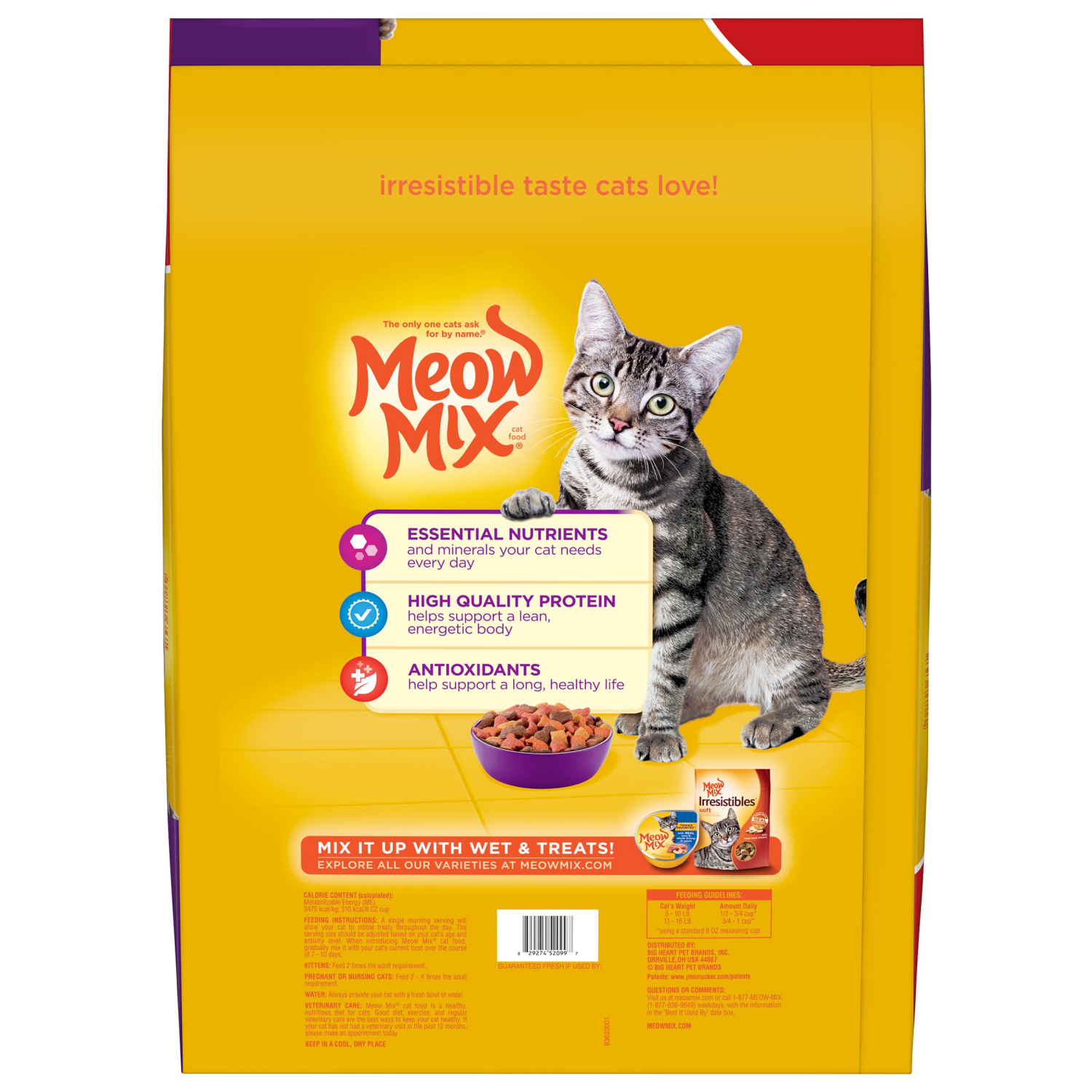 slide 8 of 8, Meow Mix Original Choice Dry Cat Food, 30 lb. Bag, 30 lb