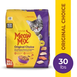 Meow Mix Original Choice Dry Cat Food, 30 lb. Bag