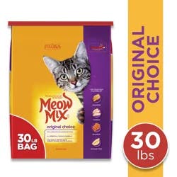 Meow Mix Original Choice Dry Cat Food, 30 lb. Bag