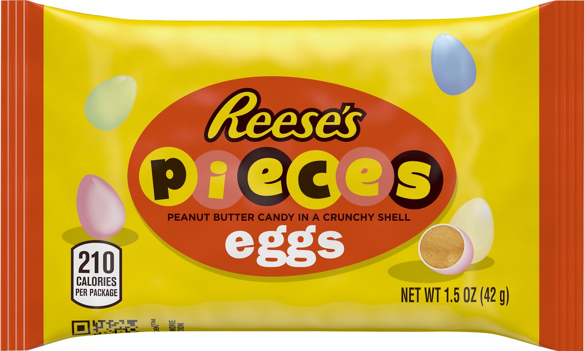 slide 2 of 6, Reeses Pieces Peanut Butter Egg Candy 1.5 oz, 1.5 oz