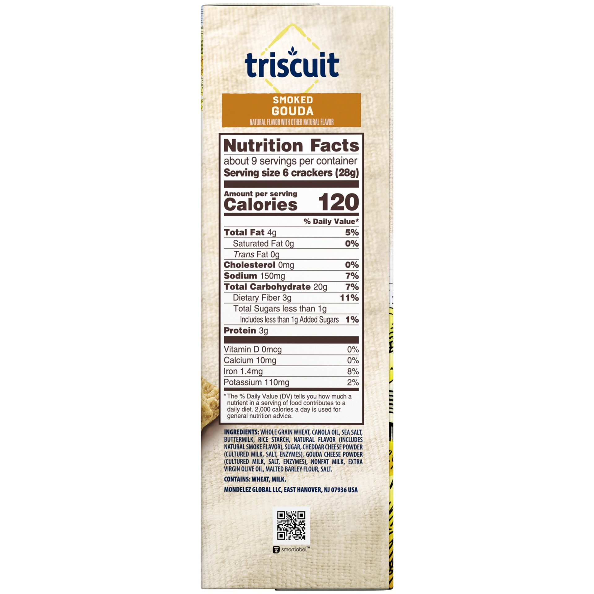 slide 3 of 8, Triscuit Smoked Gouda Flavored Crackers, 8.5 oz