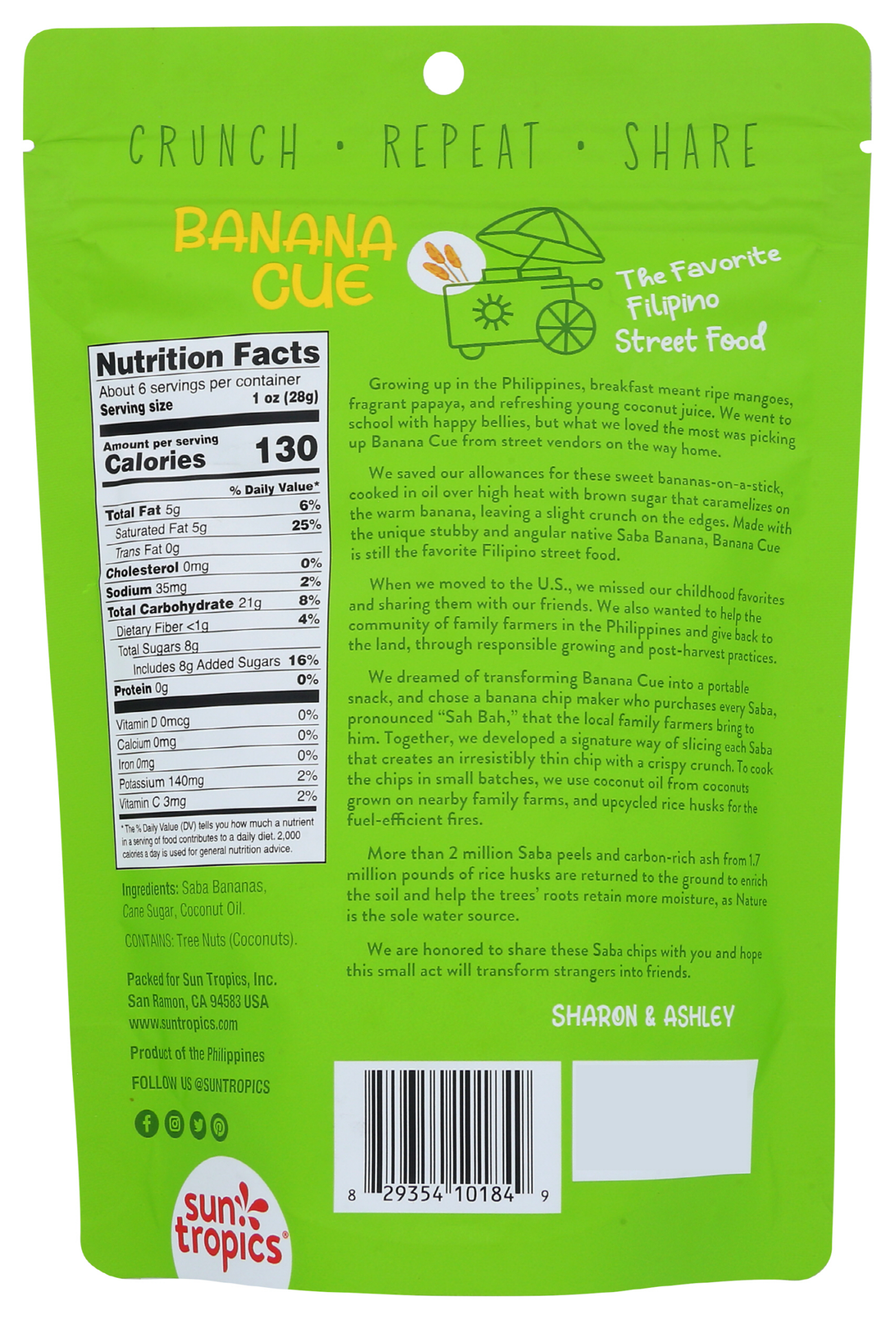 slide 2 of 2, Sun Tropics Saba Banana Chips Original, 6 oz, 6 oz