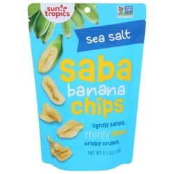 Sun Tropics Saba Banana Chips Sea Salt, 5.1 Oz