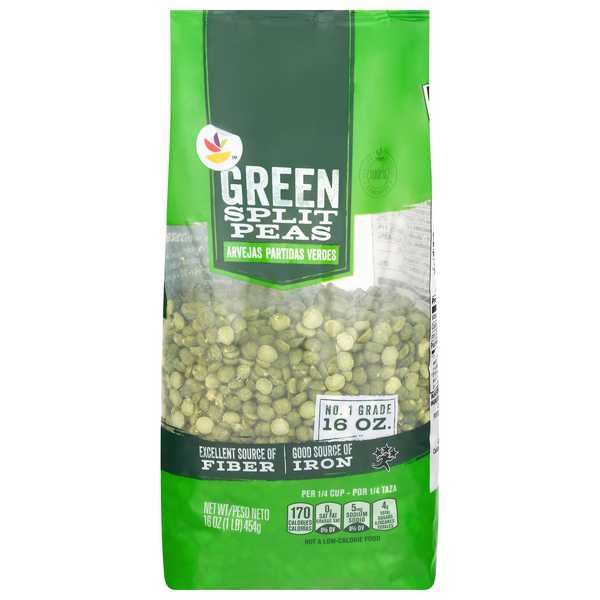 slide 1 of 1, Giant Dried Green Split Peas, 16 oz
