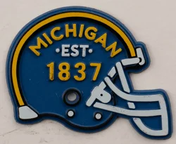 Michigan Blue Football Helmet Magnet