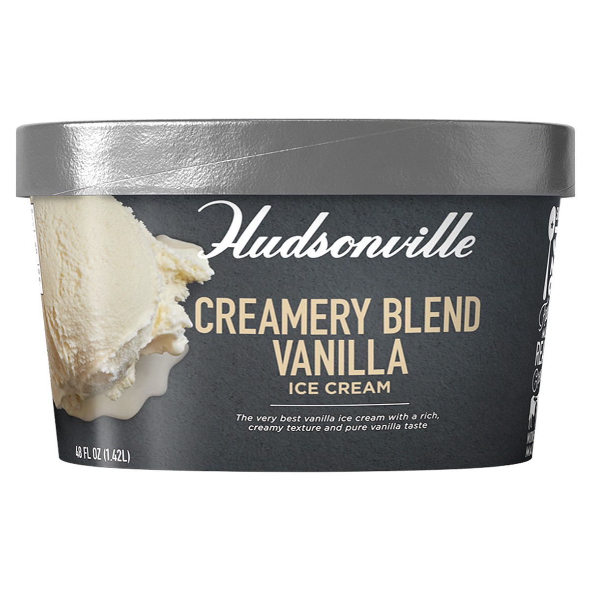 slide 1 of 1, Hudsonville Ice Cream Creamery Blend Vanilla 48oz, 1 ct