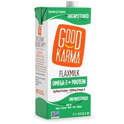 Good Karma Unsweetened +Protein Flaxmilk 32 fl oz