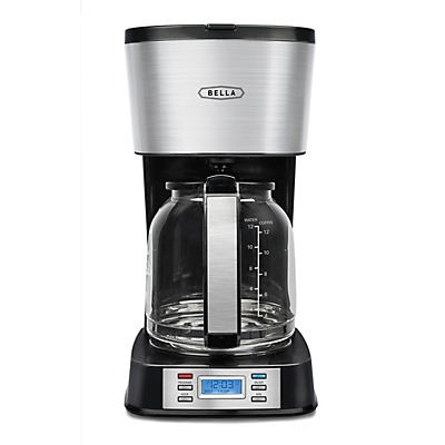 Bella Pro Series - 12-Cup Programmable Coffee Maker - Stainless Steel