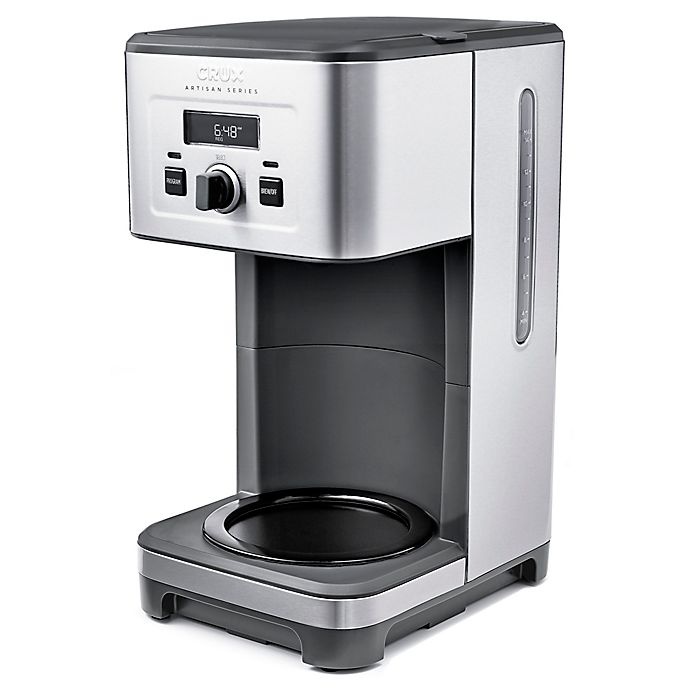 slide 5 of 9, CRUX Artisan Series 14-Cup Programmable Coffee Maker - Stainless Steel, 1 ct