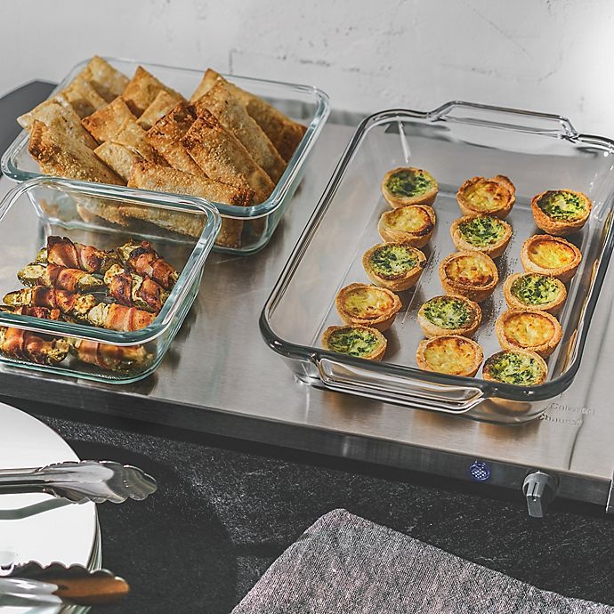 slide 4 of 10, CRUX Artisan Series 3 x Triple Buffet Server, 2.5 qt