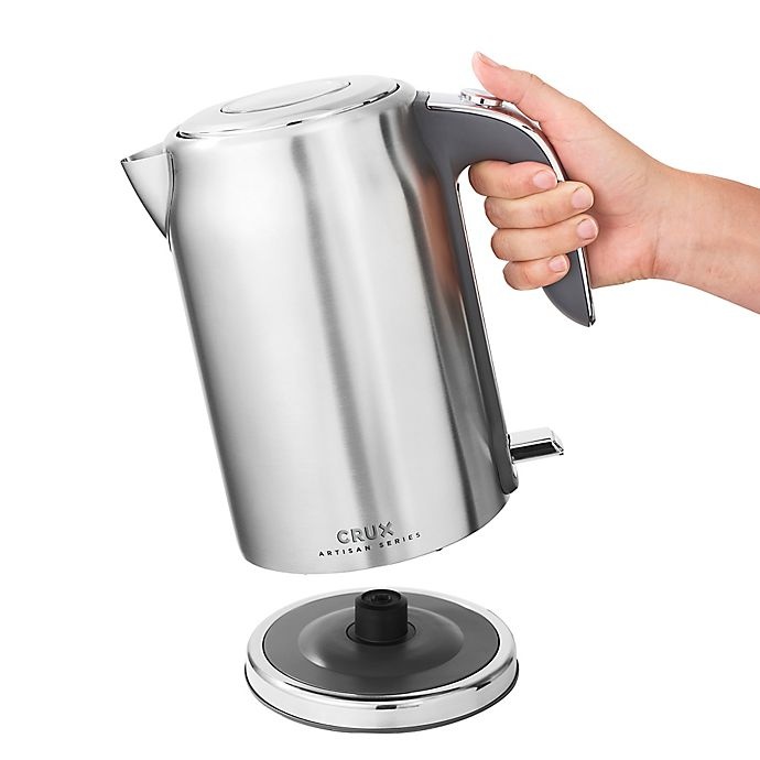 slide 11 of 12, CRUX Artisan Series Kettle - Stainless Steel, 1.7 liter