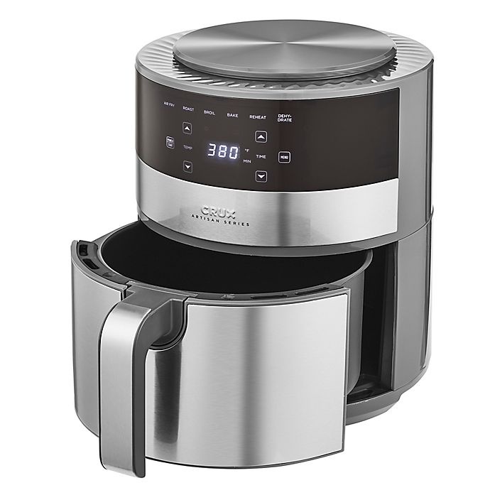 slide 12 of 12, CRUX Artisan Series Air Fryer with Touchscreen - Grey, 4.6 qt