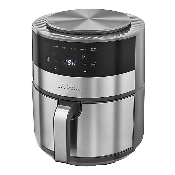 slide 11 of 12, CRUX Artisan Series Air Fryer with Touchscreen - Grey, 4.6 qt