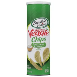 Sensible Portions Garden Veggie Chips Sour Cream & Onion Potato Crisps 5 oz. Canister